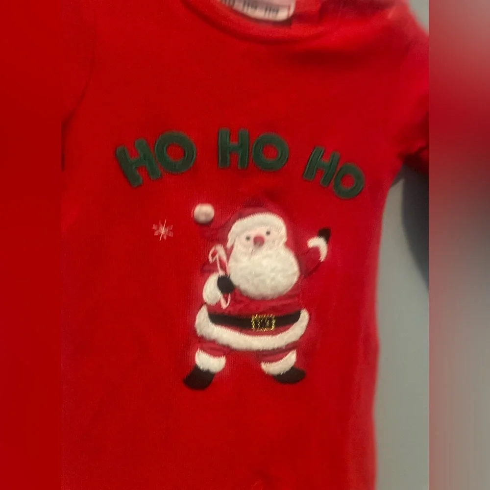 HO HO‎ HO SANTA CLAUS Chirstmas Romper & Size 9 months